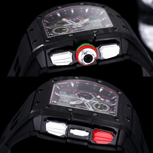 Montre-bracelet lumineuse élégante pour homme en silicone et fibre de carbone, modèle 2026, avec un savoir-faire durable et une esthétique tendance - Product Image 5