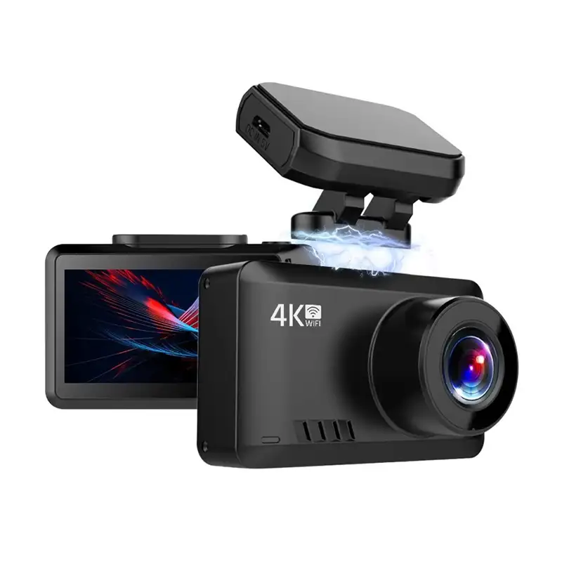 Relee 4K Hoch auflösende Dual-Car-Kamera 2160P Twin Dash-Kamera 2K UHD Wide 170-Grad-Auto-Video-Cam-Recorder mit Rück kamera