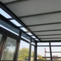 Cortinas de Panal para Solárium y Protección Solar, Cortinas Acordeón Aislantes del Calor para Tragaluces, Persianas de Panal