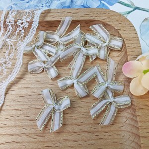 Lazos de hilo de cola de pez de nailon al por mayor, lazos prefabricados de varios colores para ropa interior, accesorios de decoración, lazos florales de satén prefabricados - Product Image 3