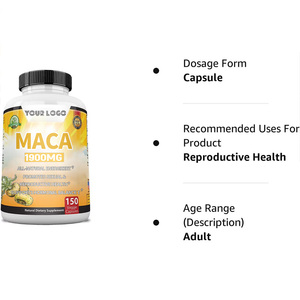 Cápsulas de Raíz de Maca al por Mayor, Extracto de Lepidium Meyenii, <span class=keywords><strong>Adaptógeno</strong></span> para Energía, Estado de Ánimo y Resistencia, Cápsulas Herbales para Mejorar la Libido - Product Image 5