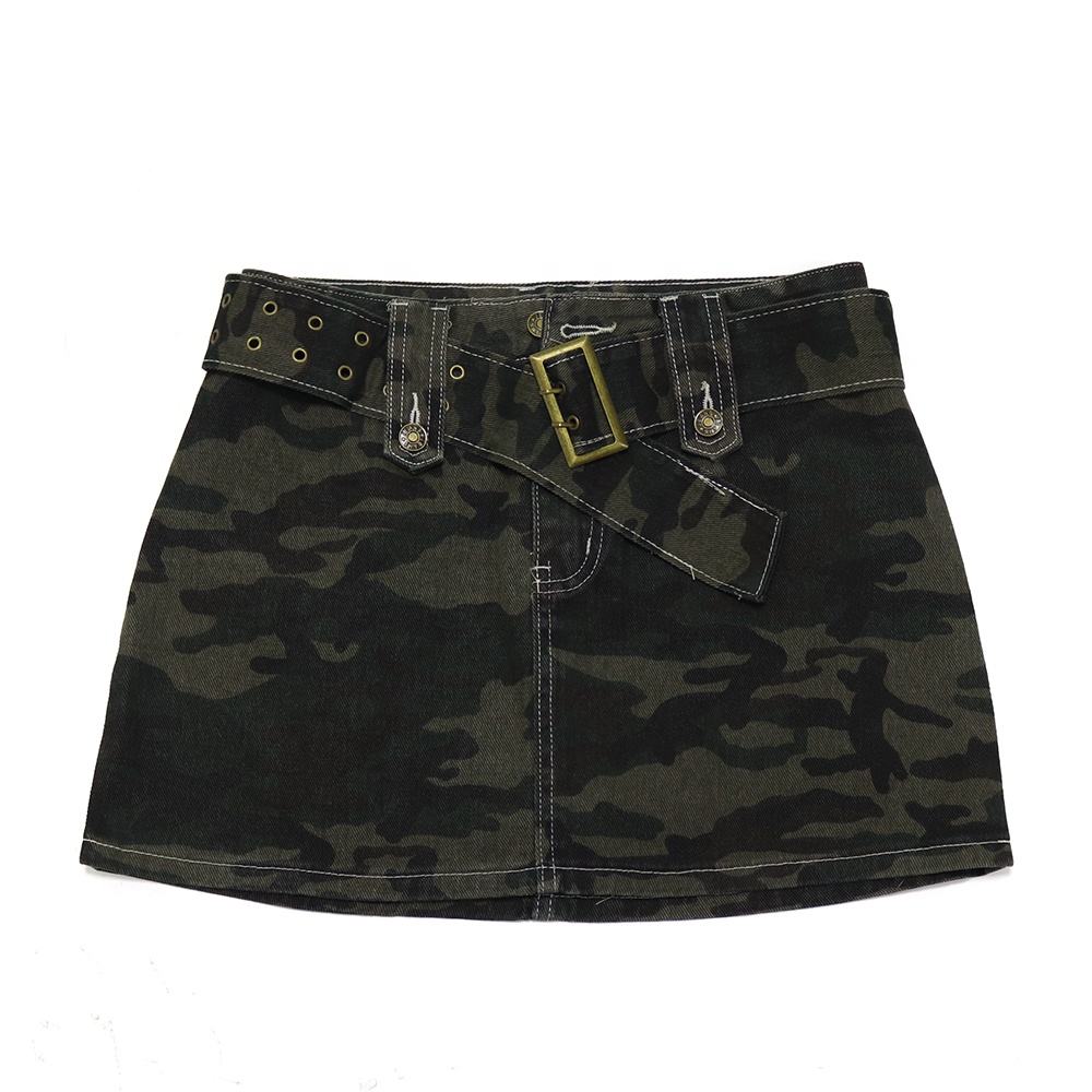 Camo Print Camo Denim Skirt Topshop Princess Polly Pocket Detail