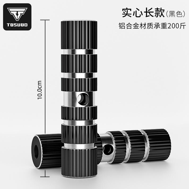 Noir [renforcer solide long 10cm] une paire