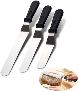 CHUYIREN 2021 Venta caliente <span class=keywords><strong>mango</strong></span> de plástico en ángulo de acero inoxidable pastel glaseado espátula - Product Image 1