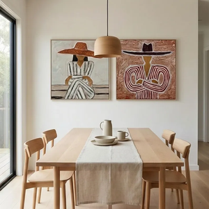 Peinture sur <span class=keywords><strong>toile</strong></span> <span class=keywords><strong>personnalisée</strong></span>, style réaliste, faite à la main, huile acrylique, portrait de <span class=keywords><strong>couple</strong></span>, art mural moderne, portrait féminin - Product Image 3