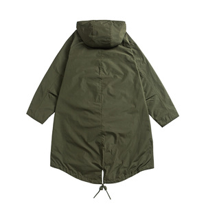 Abrigo de longitud media estilo <span class=keywords><strong>militar</strong></span> a cuadros Retro Ami M51 para <span class=keywords><strong>hombre</strong></span>, corte holgado, estilo <span class=keywords><strong>PARKA</strong></span>, ropa exterior con forma de cola de pez - Product Image 2