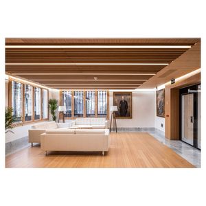 <span class=keywords><strong>Techo</strong></span> <span class=keywords><strong>de</strong></span> Celosía <span class=keywords><strong>de</strong></span> Aluminio con Aislamiento Térmico y Aspecto <span class=keywords><strong>de</strong></span> Madera para Centros Comerciales y Espacios Públicos - Product Image 6