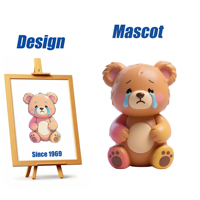 Shengye Livraison Rapide Figurines Miniatures Personnalisées en Résine Plastique PVC Mignonnes de Dessins Animés Fille avec Chapeau de Paon Jouets Cadeaux de Marque