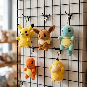 Llavero de Peluche de Anime Pokémon de 4 Pulgadas, Muñeco de Peluche Suave, Eevee, Charmander, Mini Juguete de Peluche, Colgante para <span class=keywords><strong>Mochila</strong></span> - Product Image 1