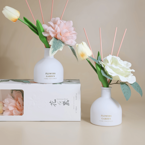 핫 세일 사용자 정의 로고 유리 디퓨저 지속 향기 꽃 말린 꽃 모기 퇴치제 리드 디퓨저 우수 - Product Image 5