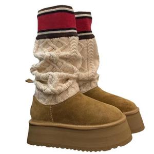 Nouveautés 2026 Automne Hiver Bottes de neige chaudes thermiques pour femmes, à semelle épaisse antidérapante, décontractées, hauteur genou, haute qualité - Product Image 2