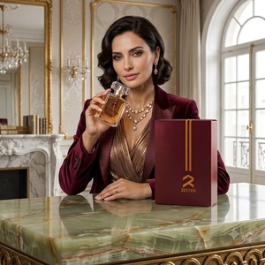น้ำหอม Zesteq Burgundy Luxury Floral สำหรับผู้หญิง ขนาด 30 มล. โอ เดอ ปาร์ฟูม กลิ่นหอมดอกกุหลาบ น้ำผึ้ง และวานิลลา สำหรับใช้ในชีวิตประจำวันและวันหยุดสุดสัปดาห์ - Product Image 1
