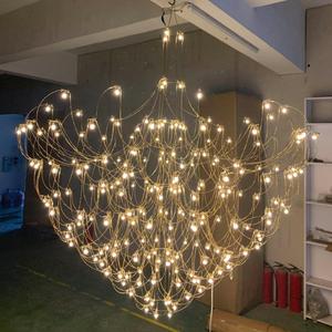 ECOJAS PL-02 Chất Lượng Tốt Tùy Chỉnh Sáng Tạo Lớn Trang Trí Kỹ Thuật Đèn Chùm Cho Khách Sạn - Product Image 2