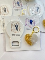 Décapsuleur en Forme de Ballon et Porte-clés Personnalisés – Ensemble Cadeau pour Baby Shower, Anniversaire, Mariage – Lots pour Invités