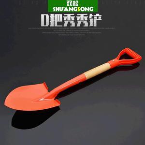 Pelle multifonction Shuangsong avec poignée en D, tête pointue et tête carrée, outil de jardinage, pour le camping en plein air et l'utilisation en voiture - Product Image 1