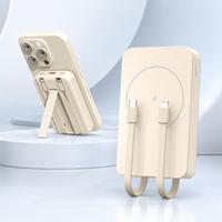 Chargeur portable magnétique, batterie externe 10000mAh, charge sans fil 22.5W, batterie externe USB-C, batterie externe légère