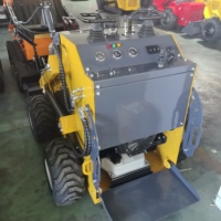Für Kompaktlader mit EPA-Motor, Benzinbetriebener Traktorlader, Frontlader, Multifunktional mit Mehrfachanbaugeräten