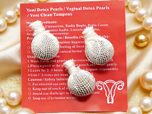 Perle Yoni per Detox Vaginale, Tamponi Organici <span class=keywords><strong>Naturali</strong></span> a Base di Erbe per Controllo Anti-infiammatorio e Odori, Cura Ginecologica - Product Image 2