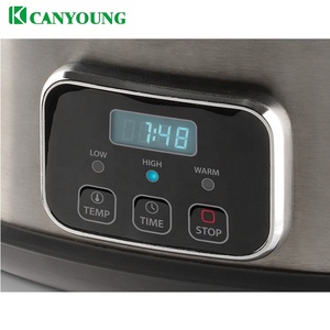 Cocotte-minute électrique <span class=keywords><strong>Programmable</strong></span> numérique ovale de 6,5 l, en grès, mécanisme de verrouillage de la marmite analogique à l'autocuiseur - Product Image 3