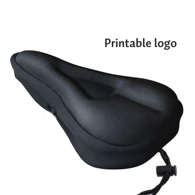 Cubierta de sillín de bicicleta de giro transpirable extra personalizada al por mayor negro cómodo cojín de sillín de bicicleta de montaña para mujer hombre
