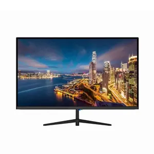 Grosir OEM Full 1080P komputer Desktop PC 21.5 inci 24 inci layar lengkung monitor LCD tanpa bingkai Monitor PC FHD