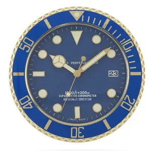 <span class=keywords><strong>Orologio</strong></span> <span class=keywords><strong>da</strong></span> <span class=keywords><strong>Parete</strong></span> <span class=keywords><strong>di</strong></span> <span class=keywords><strong>Marca</strong></span> in Metallo <span class=keywords><strong>di</strong></span> Lusso con Data e Luminosità per Decorazione Casa - Product Image 6