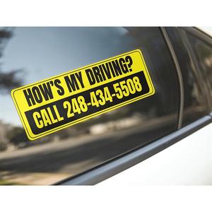 Autocollants décoratifs magnétiques personnalisés pour pare-chocs de voiture avec logo amusant, en PVC résistant aux intempéries, écologiques, avec vernis UV - Product Image 6