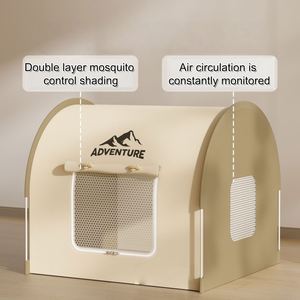 Pet Carrying Bag <b>Tent</b> Luxury Fashion Outdoor Foldable Dog Cat Bed Portable Car Bed Indoor/Outdoor Use All-Season Zipper Solid - Product Image 3