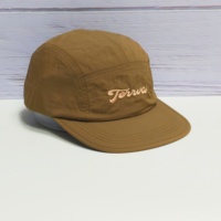 Casquette de camping et de course imperméable à 5 panneaux, avec découpe laser, séchage rapide, ultralégère, protection solaire, logo personnalisé, pour la pêche et les activités de plein air
