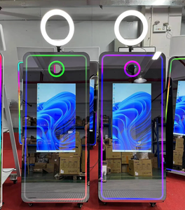 Newest Magic Mirror Photo Booth with Touchscreen, Selfie Digital Mirror <b>Camera</b> and Printer - Product Image 1