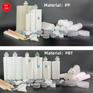 PP PBT 1500ml 1:1 putih 2 bagian Cartridge lem epoksi dua perekat tabung pencampur samping 750ml + 750ml botol <span class=keywords><strong>Syringe</strong></span> - Product Image 6