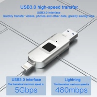 Clé USB sécurisée haute technologie avec cryptage, 64 Go, 128 Go, 256 Go, 512 Go, USB 3.0 avec cryptage par empreinte digitale, clé USB, clé USB
