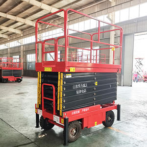 トラクションシザーリフト電動屋根昇降システム足場折りたたみ式マンリフト（高所作業・倉庫輸送用） - Product Image 2