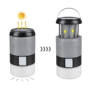 Lampe Solaire LED Anti-Moustiques Rechargeable USB pour Camping, Éclairage d'Urgence Extérieur avec Interrupteur Tactile - Product Image 1
