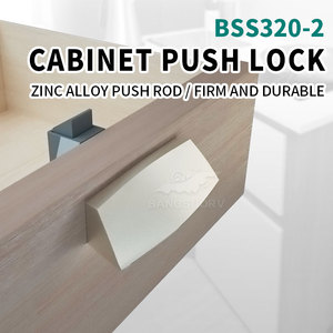 BSS320-2 <strong>RV</strong> <strong>Furniture</strong> Drawers Safety Lock Cabinet Push Lock-bangsuo Zinc Alloy &amp; Nylon PA6 Chrome/Pearl Nickel/Gun-Black/Black - Product Image 5