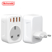 Adaptateur de voyage UK vers US et EU vers UK/US, fabriqué en Chine