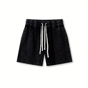 Pantalones cortos para hombre de alta calidad, multicolor, con logotipo personalizado, al por mayor, estilo vintage, lavados con ácido, lisos, holgados. - Product Image 6