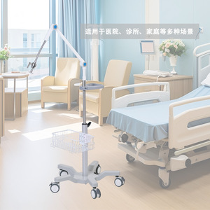 Carrito Médico Great Cause con Base de 600 mm, 3 Ruedas, Capacidad de Carga de 5 kg, Altura Ajustable, para Uso Hospitalario - Product Image 4