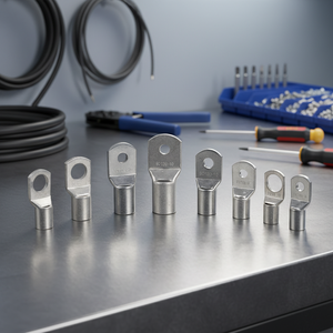 Embout de câble moulé en <span class=keywords><strong>cuivre</strong></span> étamé, de précision et de durabilité, connecteur à <span class=keywords><strong>sertir</strong></span> pour fil électrique - Product Image 1