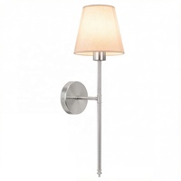 Applique murale LED créative rechargeable or et noir pour l'Amérique du Nord, sans perçage ni câblage, en tissu, pour chevet