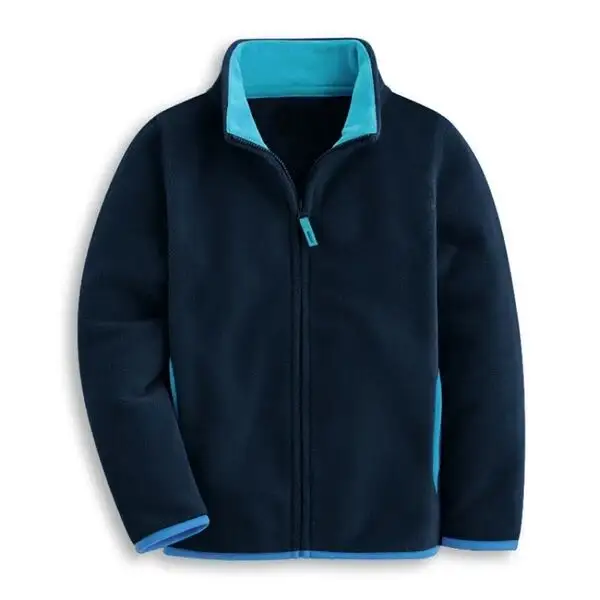 Wholesale Youth Winter 100%Polyester Polar Fleece Zip Teens Jacket Jumper