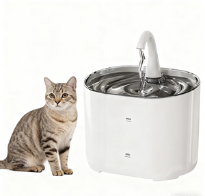 2.2l Intelligente Huisdierwaterdispenser Dubbele Filter Automatische Katten-En Hondenvoerapparatuur Levend Water - Product Image 1