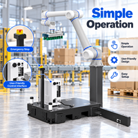 Robot Palettiseur Automatique Mobile à 6 Axes de Qualité Industrielle pour l'Empilage de Cartons en Entrepôt et les Opérations Logistiques