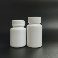 Bouteilles en PE/PET en gros avec bouchon à clapet, vides, 50cc, 100cc, en plastique, pour vitamines, pilules, pots de rangement de médicaments à ouverture facile