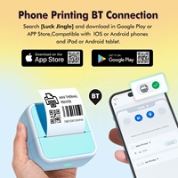 Imprimante thermique portable de poche 2 pouces, mini imprimante photo mobile sans encre, vente en gros, dropshipping, personnalisation, en stock