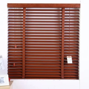 Listón <span class=keywords><strong>de</strong></span> persianas enrollables <span class=keywords><strong>de</strong></span> madera para interiores y exteriores incorporado para ventana con cortinas y sombra - Product Image 5