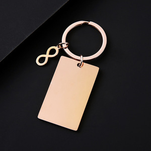 Porte-clés vierge en acier inoxydable avec logo personnalisé, impression de code QR, gravure laser, pour carte anti-perte - Product Image 4