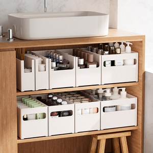 Seau de rangement multifonctionnel classique en plastique portable de haute qualité, organisateur de vêtements, hôtel, ménage - Product Image 1