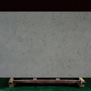 TMZ Stone ODM/OEM Dalle polie en quartz artificiel gris Bianco 4008 de haute qualité pour comptoir de cuisine et dessus de vanité - Product Image 2