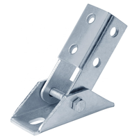 Connecteur d'angle universel à charnière triangulaire électrogalvanisé, base triangulaire pour support métallique en acier